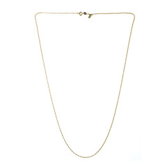 Catenina Principe di Galles regolabile con cursore in argento 925 placcato oro giallo  - 61 cm - 1,85 g