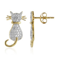 Orecchini in argento con Diamante I3 (I)