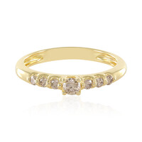 Anello in argento con Diamante Champagne I3