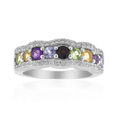 Anello in argento con Granato