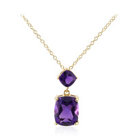 Collana in argento con Ametista Zambiana