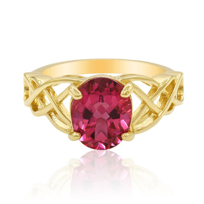 Anello in argento con Topazio Rosa