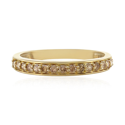 Anello in oro con Diamante Cioccolato I1
