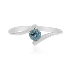 Anello in argento con Topazio Blu Londra