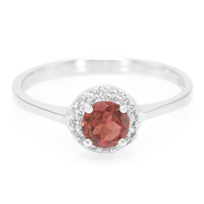 Anello in argento con Granato Malaya