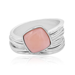 Anello in argento con Opale Rosa