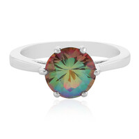 Anello in argento con Quarzo Aurora Boreale