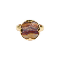 Anello in argento con Agata Lace