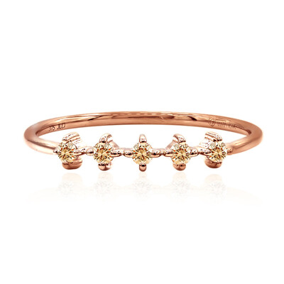 Anello in oro con Diamante Rose de France SI1 di Argyle (Annette)