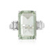 Anello in argento con Ametista Verde