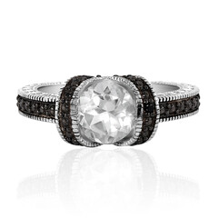 Anello in argento con Quarzo Bianco