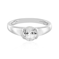 Anello in argento con Topazio Bianco