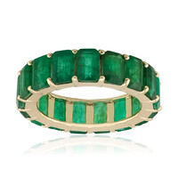 Anello in oro con Smeraldo Zambia