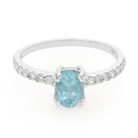 Anello in argento con Apatite Blu
