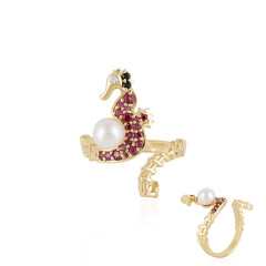 Anello in argento con Perla di Acqua Dolce