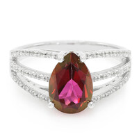 Anello in argento con Topazio Ciliegia