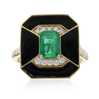 Anello in oro con Smeraldo Zambia AAA (CIRARI)