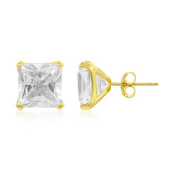 Orecchini in argento con Topazio Bianco