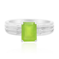 Anello in argento con Opale Verde Brasiliano