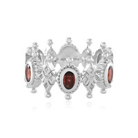 Anello in argento con Granato d’India (Dallas Prince Designs)