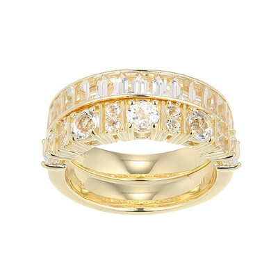 Anello in argento con Topazio Bianco (Adela Silber)