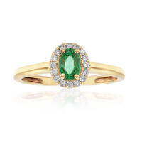 Anello in oro con Smeraldo Zambia AAA