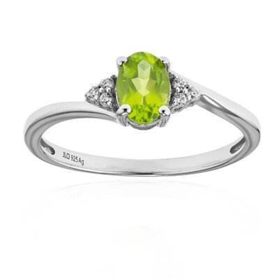 Anello in argento con Peridoto Arizona