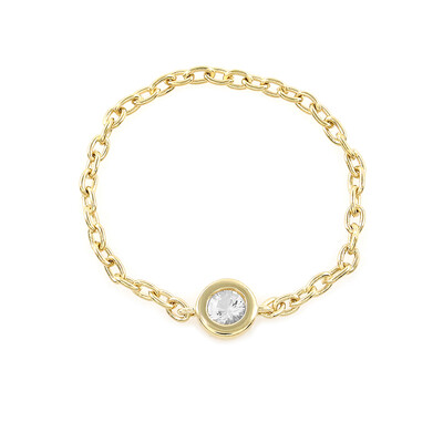 Anello in argento con Topazio Bianco (M de Luca)