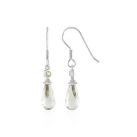 Orecchini in argento con Ametista Verde