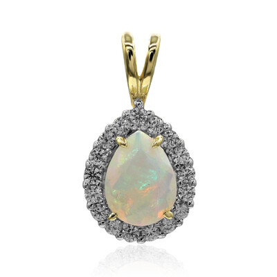 Ciondolo in oro con Opale di Welo AAA (Adela Gold)