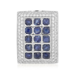 Ciondolo in argento con Zaffiro Blu