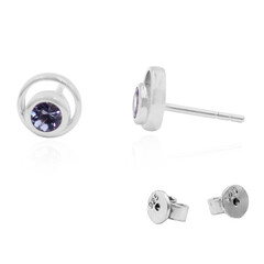 Orecchini in argento con Tanzanite (non riscaldata)