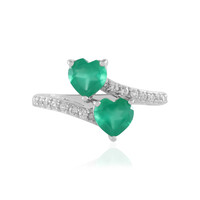 Anello in argento con Onice Verde