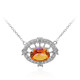 Collana in argento con Quarzo Mistico Pesca