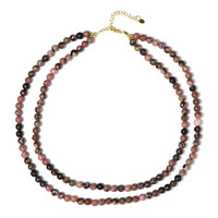 Collana in argento con Rodonite (Riya)