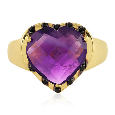 Anello in argento con Ametista Zambiana