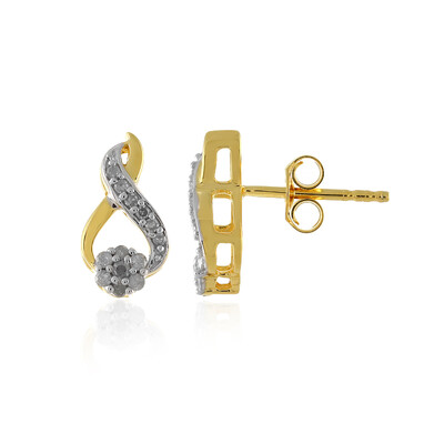 Orecchini in argento con Diamante I4 (J)