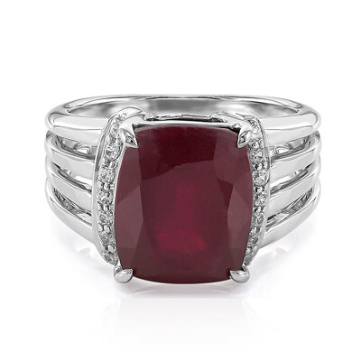 Anello in argento con Rubino del Madagascar