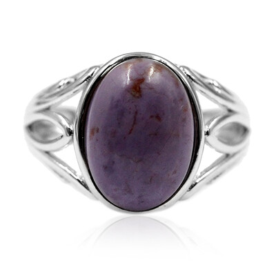 Anello in argento con Fluorite opalizzata