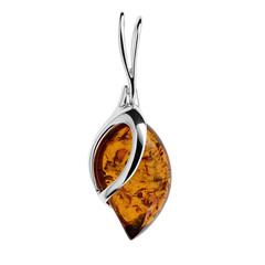 Ciondolo in argento con Ambra Baltica