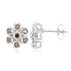 Orecchini in placcati in platino con Diamante Fancy