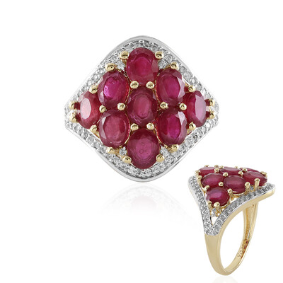 Anello in argento con Rubino del Madagascar