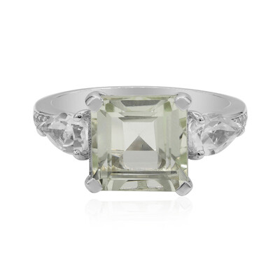 Anello in argento con Ametista Verde