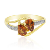 Anello in oro con Spessartina