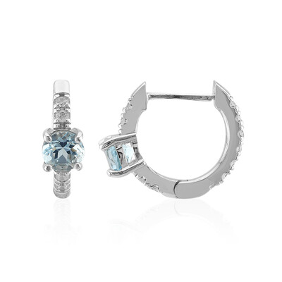 Orecchini in argento con Topazio Blu Cielo