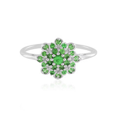 Anello in argento con Tsavorite
