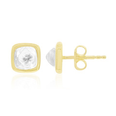 Orecchini in argento con Topazio Bianco
