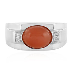 Anello in argento con Pietra di Luna Kangeyam