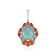 Ciondolo in argento con Amazzonite (Desert Chic)