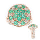 Anello in argento con Smeraldo Zambia (Gems en Vogue)
